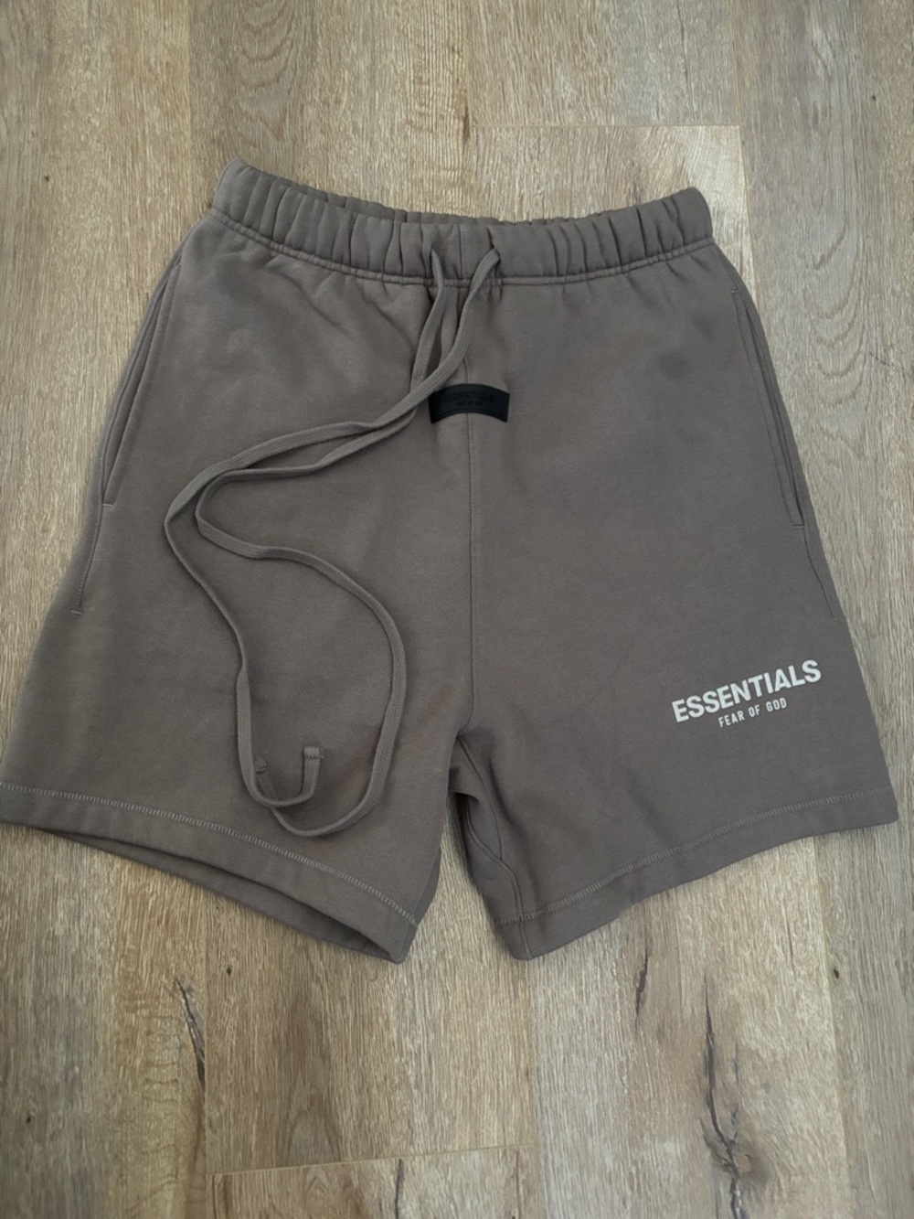 Fear of God ESSENTIALS Men's Taupe Brown Athletic Shorts